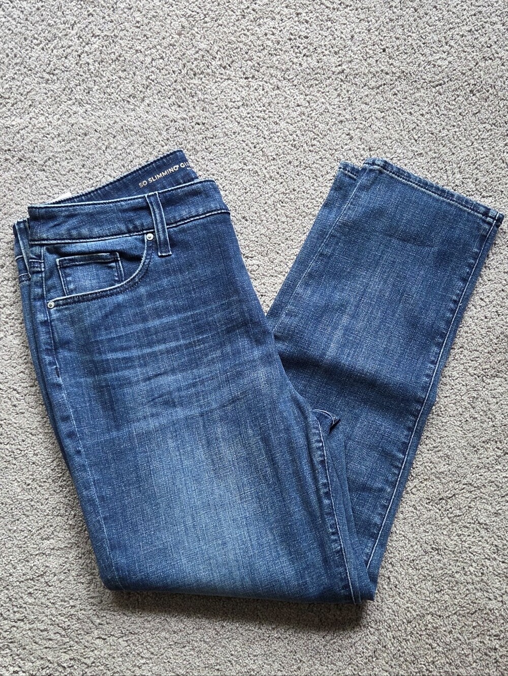 NWT Chico's So Slimming Girlfriend Slim Leg Ankle Denim Jeans, Size 10 Classic